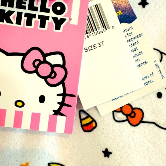 Hello Kitty Super Soft Little Girls Trick Or Treat Pajama Pants Set Size… - Picture 6 of 6